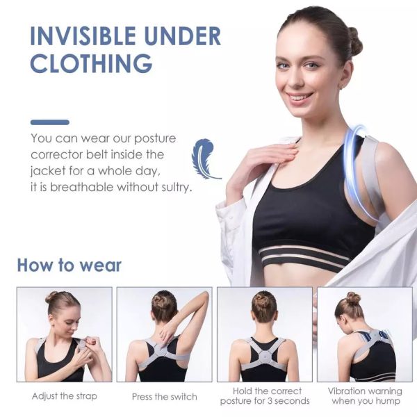Adjustable Spine Back Support Posture Sensor